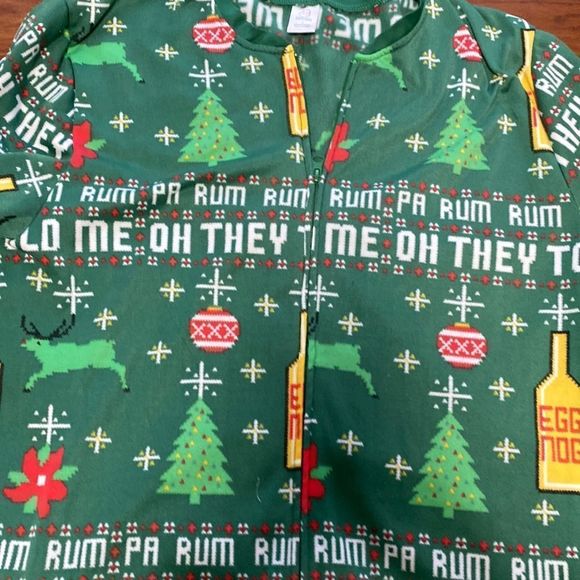 Rum themed Christmas Pajamas Large - Picture 8 of 11
